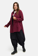 Chemisier long décontracté en mélange chanvre-coton 'Elure'