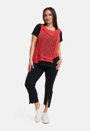 Kekoo Πλεκτή Κάπα Ασύμμετρη 'Cotton'