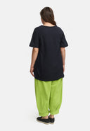 Longshirt van linnen in ballon silhouet 'Venti'