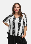 Prostokątna koszulka z lekkiego elastycznego materiału wiskozowego 'Sovana'