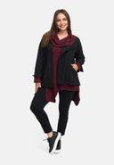 Veste asymétrique avec fermeture éclair 'Floréa'