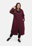 Cappotto di transizione in viscosa elasticizzata strutturata 'Floréa'