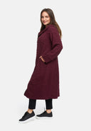 Cappotto di transizione in viscosa elasticizzata strutturata 'Floréa'