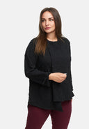 Veste asymétrique avec fermeture éclair 'Floréa'