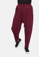 Pants with Tie Belt made from Hemp-Cotton Mix 'Elure'