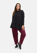 Byxor med knytskärp i hampa-bomullsblandning 'Elure'