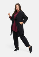 Jacket A-line, Asymmetrical, with Structure Pattern 'Noira'