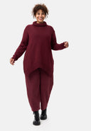 'Vigna' pantaloni – cotone elasticizzato strutturato e vestibilità confortevole