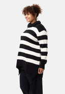 'Vella' knitted pullover – soft cotton blend with wool content