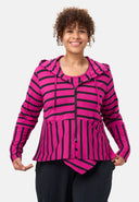 'Sienna' Veste - Stretch viscose, mélange de rayures