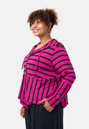 'Sienna' Veste - Stretch viscose, mélange de rayures