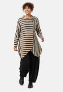 'Sienna' Tunique - Stretch viscose, ourlet en pointes