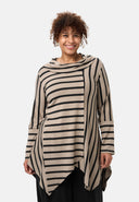 'Sienna' Tunique - Stretch viscose, ourlet en pointes