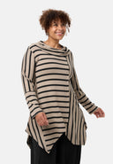 'Sienna' Tunique - Stretch viscose, ourlet en pointes