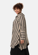 'Sienna' Tunique - Stretch viscose, ourlet en pointes