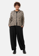 'Sienna' Veste - Stretch viscose, mélange de rayures