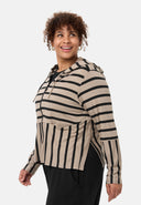 'Sienna' Veste - Stretch viscose, mélange de rayures