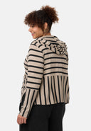 'Sienna' Veste - Stretch viscose, mélange de rayures