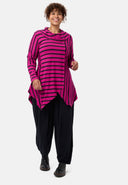 'Sienna' Tunique - Stretch viscose, ourlet en pointes
