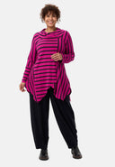'Sienna' Tunique - Stretch viscose, ourlet en pointes