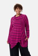 'Sienna' Tunique - Stretch viscose, ourlet en pointes