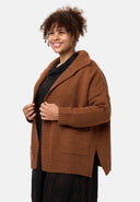 'Vella' Cardigan en maille - Mélange coton avec laine, coupe ample