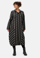'Karena' robe - stretch coton, motif rayures