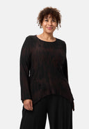'Ombra' T-shirt - Mélange viscose doux avec coupe asymétrique