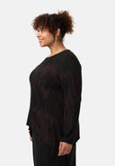 'Ombra' camiseta - mezcla suave de viscosa con corte asimétrico