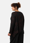 'Ombra' camiseta - mezcla suave de viscosa con corte asimétrico