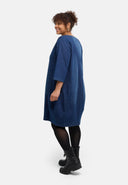 'Denira' robe jean – forme ballon, longueur genoux