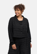 Veste-chemise « Norina » – mélange viscose, courte