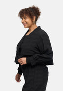 Veste-chemise « Norina » – mélange viscose, courte