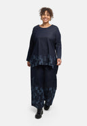 Tunique « Nila » – Dark Denim, impression laser