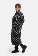 'Karena' robe - stretch coton, motif rayures