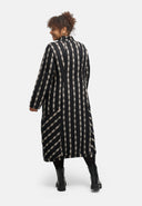 'Karena' robe - stretch coton, motif rayures