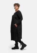 Robe salopette « Verona » – mélange coton, midi
