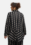 'Karena' veste-chemise - stretch coton, motif rayures