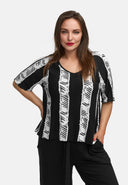 Kastiges Shirt aus leichtem Viskose-Stretch  'Sovana'