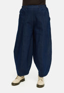 Pantaloni 'Amira' – balloon, denim scuro & super elasticizzati