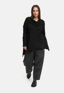 'Brunel' Tunic – short form, nobly textured & shirt collar