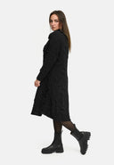 'Brunel' Robe – Col bénitier, fronces latérales & longueur midi