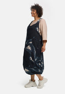 'Velisse' robe salopette – stretch coton, longueur midi