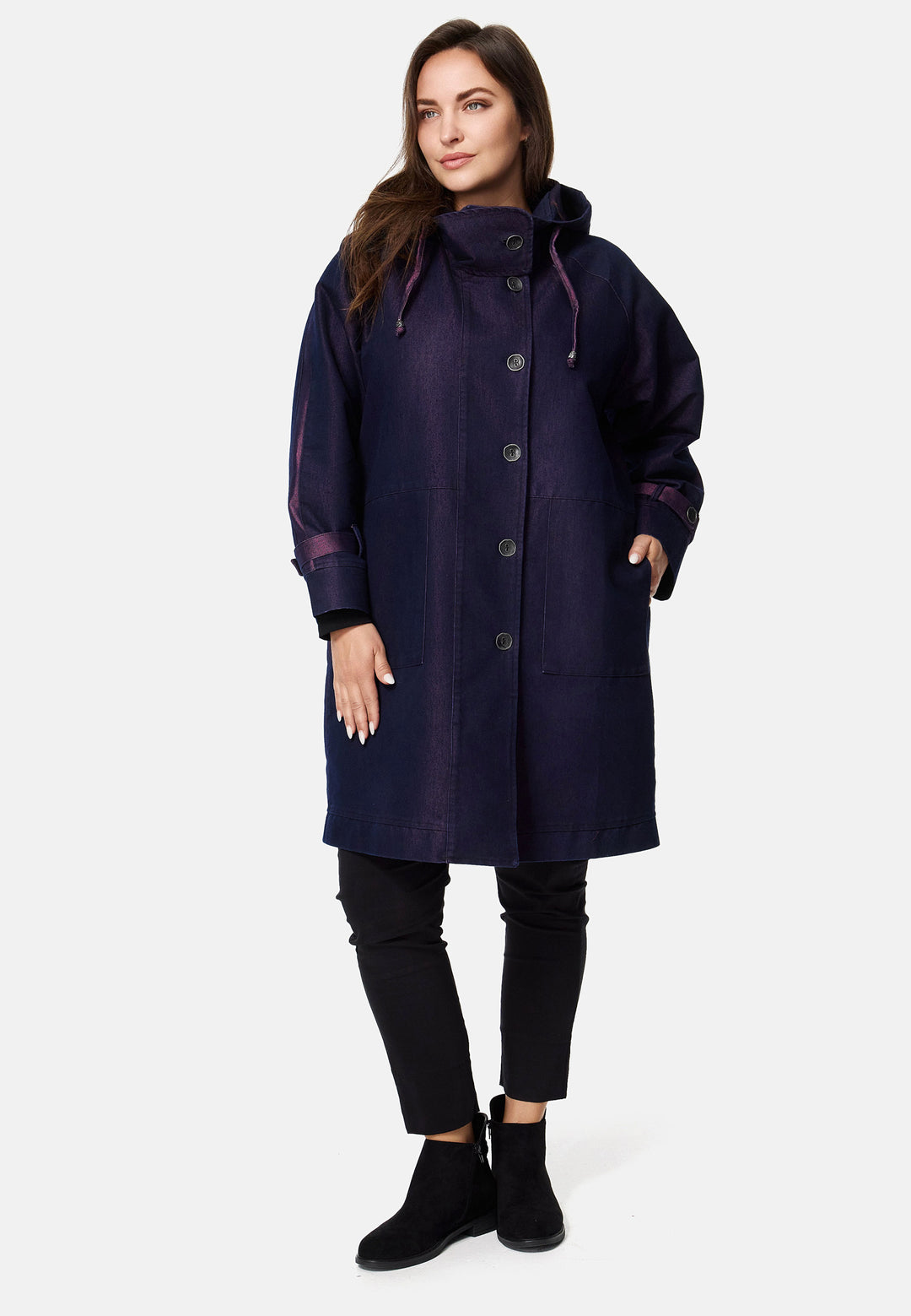 Kekoo Denim coat 'Iris' 