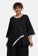 'Saria' Bluse – asymmetrisch, leicht & natürlich