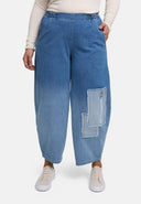 'Sky' Broek – Hoogwaardige Spijkerstof, Opgenaaide Stukken & Rekbaar