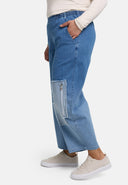 'Sky' Broek – Hoogwaardige Spijkerstof, Opgenaaide Stukken & Rekbaar