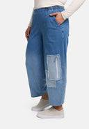 'Sky' Broek – Hoogwaardige Spijkerstof, Opgenaaide Stukken & Rekbaar