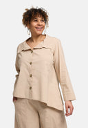 Blouse 'Serena' – épurée, moderne-asymétrique & avec élasticité