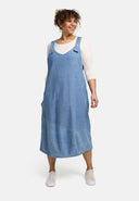 Robe chasuble 'Mara' col en V, longueur midi & chic quotidien